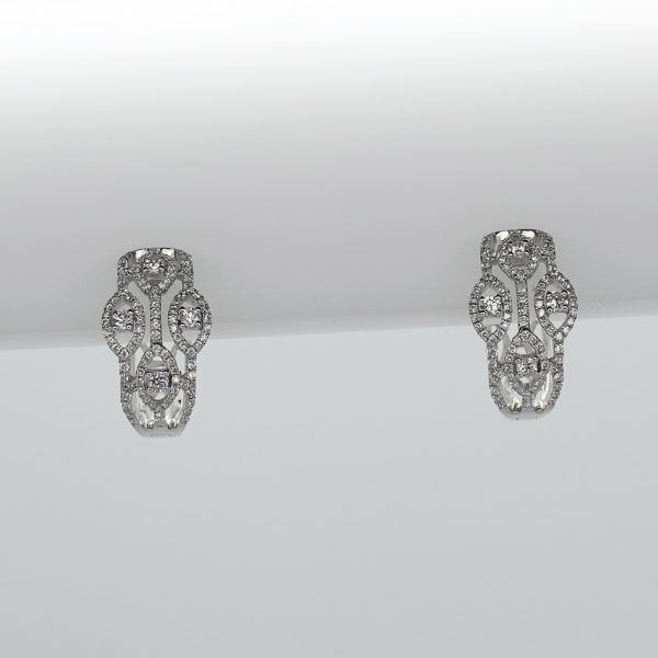 Aretes diamantes Oro blanco