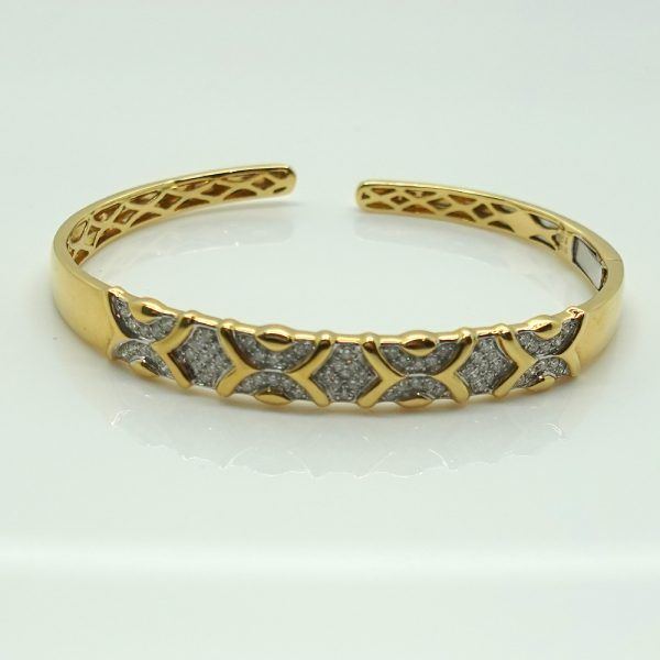 Bangle Diamante Oro Amarillo