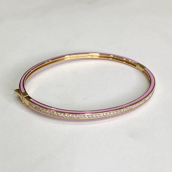 Bangle oro amarillo con brillantes
