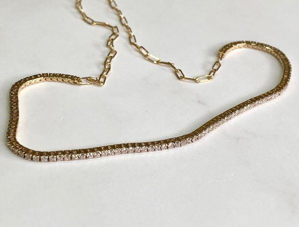 Pulsera oro amarillo con brillantes