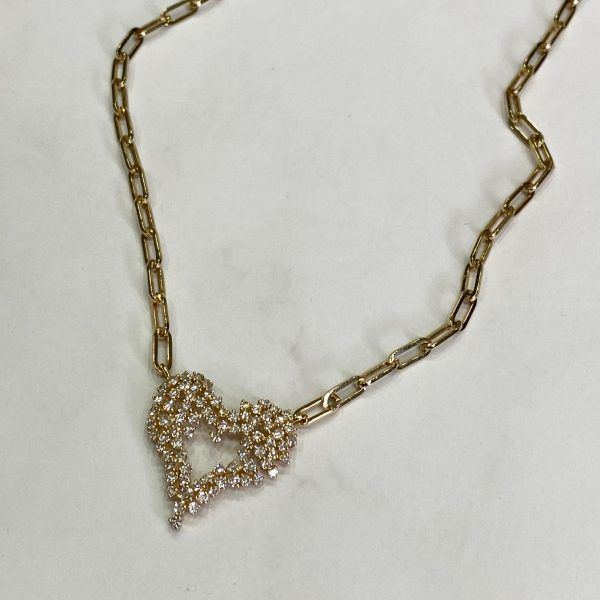 Cadena/Dije Oro amarillo con brillantes