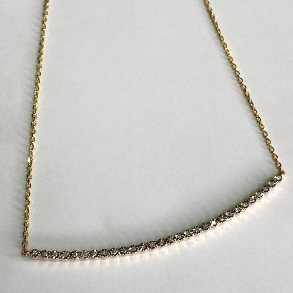 Cadena/Dije Oro amarillo con brillantes