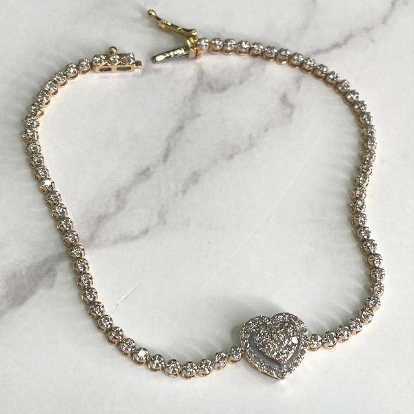Pulsera oro amarillo con brillantes