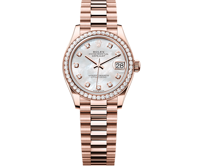 Rolex Datejust 31 de Oro Everose de 18 quilates M278285RBR 0005 Mercurio Joyeros