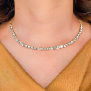 Collar de diamantes en oro amarillo