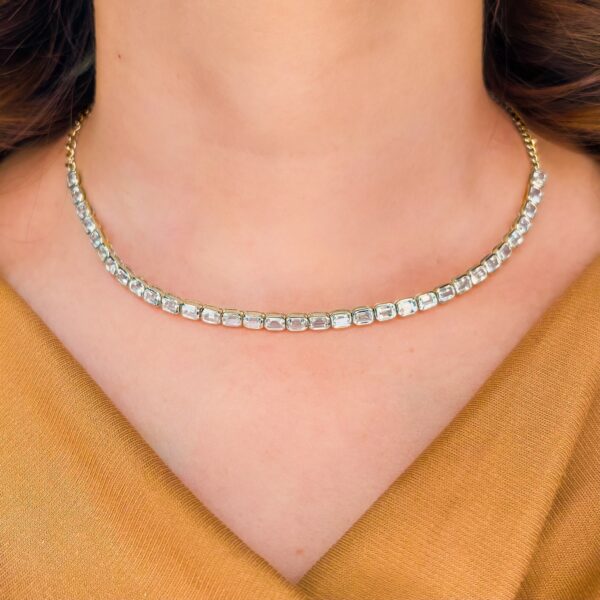 Collar de diamantes en oro amarillo