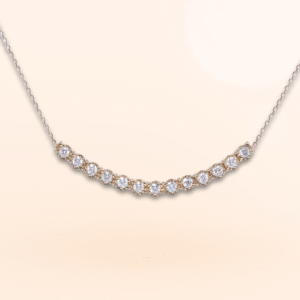 Collar Oro Amarillo Diamantes