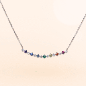 Collar Oro Amarillo Zafiros