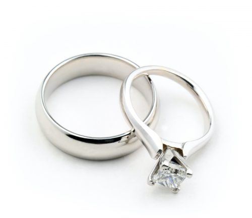 Isolated Wedding Rings Isolated wedding rings together.